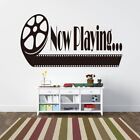 Modern Now Playing Home Theater Wall Sticker Theate Room Movie Theater Quote