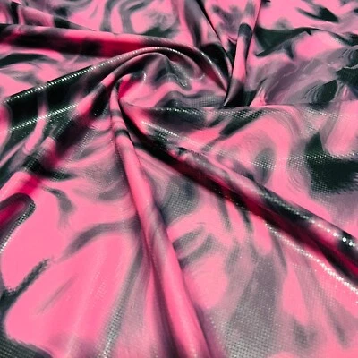 Printed Tie Dye Abstract 4 Way Stretch Fabric 60" Wide Swimsuit Spandex By Yard - Image 1 of 4