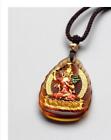 52MM China Coloured Glaze Gild Colour Painting Bodhisattva Manjusri Pendant