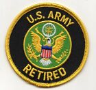 U. S. AIR FORCE RETIRED Iron On Patch Military Patriotic Honor