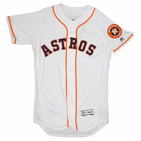 Mens MLB Houston Astros Authentic On Field Flex Base Jersey - Home White Cover