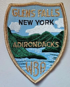 PATCH AUFBÜGLER BESTICKT APPLIKATION - BOWLING WBA GLENS FALLS NEW YORK ADIRONDACK - Bild 1 von 1