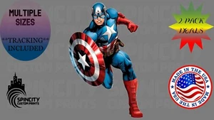 Calcomanía Gráfica Capitán América Laptop Marvel Cómic Bandera Americana Pegatina NUEVO - Imagen 1 de 11