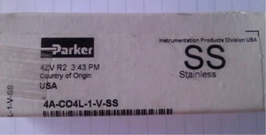 PARKER 4A-C04L-1-V-SS O-Ring Poppet Check Valve - NEW. Free Shipping - Picture 1 of 3