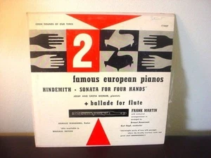 FRANK MARTIN Famous European Pianos JOSEF & GRATA DILCHER ~ COOK TEN INCH LP - Imagen 1 de 1