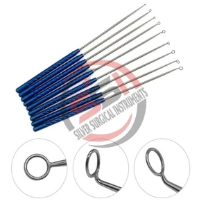 Micro Curette With Ring Tip Ring Curette 9 pcs Micro neurosurgery Instruments - Picture 1 of 2