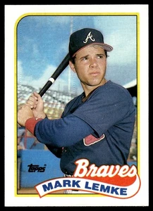 1989 Topps Mark Lemke Rookie Atlanta Braves #327 - Picture 1 of 2