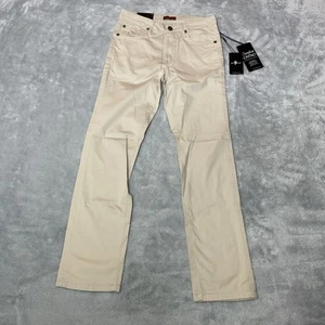 7 for all mankind boys slimmy tan pants boys size 10 Zip fly pockets uniform NWT - Picture 1 of 8