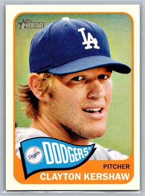 Clayton Kershaw 2014 Topps Heritage Los Angeles Dodgers #300 - Image 1 of 2