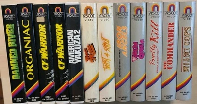12 x ASCOT ELITE VIDEO VHS Erwin C. Dietrich RAR Schweiz Hartboxen Raritäten - Bild 1 von 2