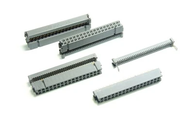 3M 3000 Series 2.54 x 2.54 mm Cable Mount IDC Socket Connectors 3414-600 (1 pcs) - Image 1 of 4