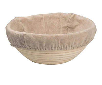 H Rattan Brotkorb Oval Natürlicher Weiden Teig Gärung Sauerteig Banneton - Bild 1 von 4