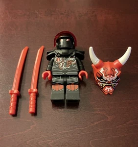 LEGO Ninjago Mr. E Minifigure Biker Vest, Oni Mask, 2 Katanas Set 70643 - Picture 1 of 2