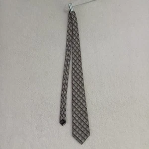 Beverly Hills Polo Club 100% Silk Men's Tie Geometric Gray - Picture 1 of 10