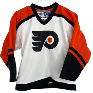 Vintage CCM NHL Philadelphia Flyers John LeClair Jersey #10 Youth Size Small - Picture 1 of 9