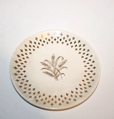 Platos de cena vintage años 60 Homer Laughlin oro trigo flor de lis oro 22K Foto 1 de 4