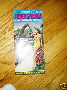Folleto vintage de 1950 de Silver Springs Florida FL - Imagen 1 de 1
