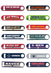 BRAND NEW NFL officially licensed pick your team 2-sided 7" metal bottle opener - Bild 1 von 13