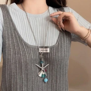 Sea Series Y2K Shell Starfish Necklace Ornaments Starfish Beach Bracelet Beach - Afbeelding 1 van 12