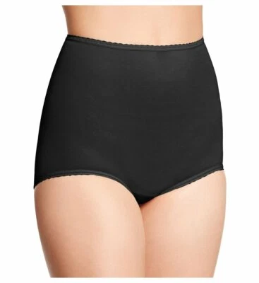 BALI Skimp Skamp Nylon/Spandex Full-Cut Black Brief Plus Size 10/3XL - Image 1 of 4