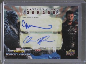 2017 Upper Deck Marvel Thor: Ragnarok Taika Waititi Chris Hemsworth Auto b6e