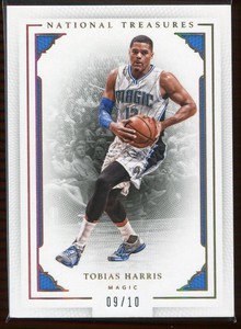 2015-16 Panini National Treasures Gold 12 Tobias Harris 9/10