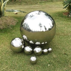 Globe Gazing Balls Stainless Steel Chrome Hollow Gazing Ball Garden Reflective - Picture 1 of 13