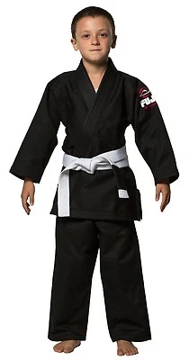Fuji Kids Youth Childrens All Around Brazilian Jiu Jitsu Gi Jiu-Jitsu BJJ  Black - Image 1 of 4