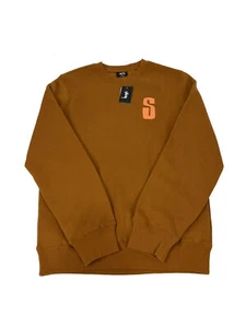Stüssy Hombre S Puff Crew Caramelo Disponible en Varias Tallas - Imagen 1 de 3