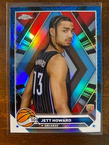 Baloncesto Jett Howard #6 Topps cromado 2023-24 radiocontrol refractor azul Orlando Magic - Imagen 1 de 2