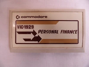 Commodore- VIC-1929 PERSONAL FINANCE Vintage Cartridge 1986 -  Tested - Picture 1 of 3
