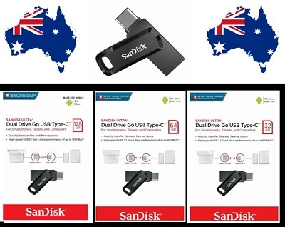 Genuine SanDisk Type C USB 3.1 32GB 64G 128G Dual Flash Drive Memory brand new - Image 1 of 4