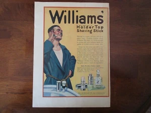 Vintage Williams Halter Top Rasierstab 1920er Jahre Werbung, Farbe, 7,5" x 10" - Bild 1 von 5