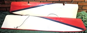 Lot of (2) Airplane Wings Rudders 41" Red White - Picture 1 of 9