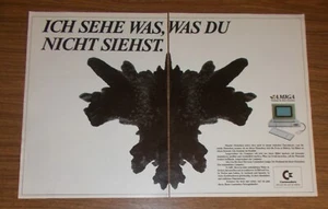 Seltene Werbung COMMODORE Amiga - Ich sehe was was du nicht siehst 1986 - Bild 1 von 1