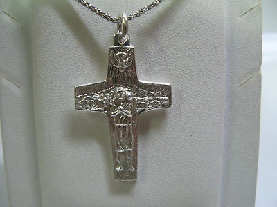 CROCE DEL BUON PASTORE REPLICA REALIZZATA IN ARGENTO 925°°° - Immagine 1 di 4