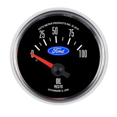 Auto Meter 880821 2-1/16" Oil Pressure Gauge - 0-100psi For Ford - Image 1 of 3
