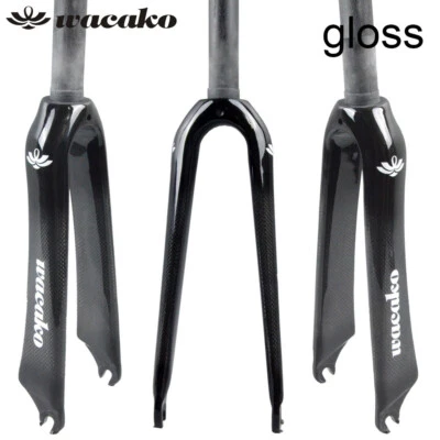 28.6mm Carbon Fiber BMX Bike Fork C Brake Rigid Folding Bike Fork 16/18/20/22 in - Image 1 of 4