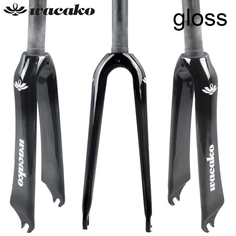 28.6mm Carbon Fiber BMX Bike Fork C Brake Rigid Folding Bike Fork 16/18/20/22 in - Image 1 of 4