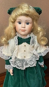 Allison w/Stand (#8810) 18" Tall Porcelain Girl/Doll Home Interiors & Gifts - Picture 1 of 6