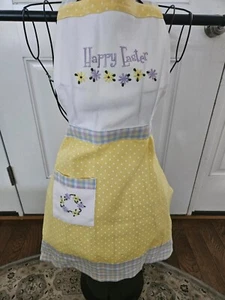 Happy Easter Apron Adult Size Adjustable Strap - Made In the USA - Picture 1 of 4