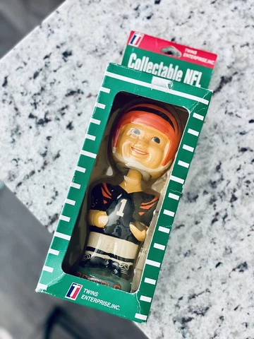 CINCINNATI BENGALS  FOOTBALL NFL VINTAGE LOOK BOY BOBBLEHEAD TWIN ENTERPRISE Cover