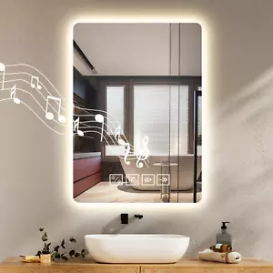 Espejo de baño LED 70x50 con iluminación Espejo de baño antivaho Bluetooth DE - Imagen 1 de 9