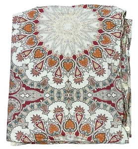 Pottery Barn Valencia Cotton Organic Duvet Cover Full/Queen 88"L x 92"W Medalion - Picture 1 of 9