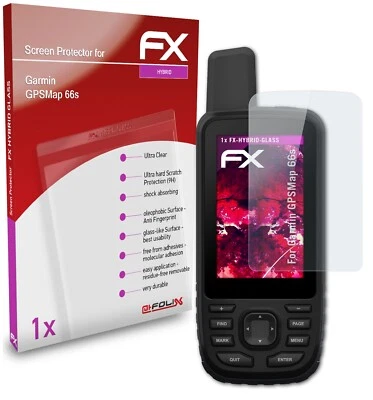 atFoliX Verre film protecteur pour Garmin GPSMap 66s 9H Hybride-Verre - Photo 1/4