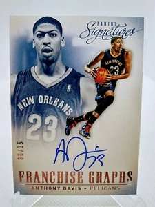 2013-14 Panini Signatures Franchise Graphs Autograph Anthony Davis /35 Rare - Picture 1 of 2