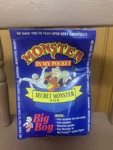 1992 Matchbox Big Boy Monster in My Pocket Secret Monster Pack SEALED NICE! - Picture 1 of 15