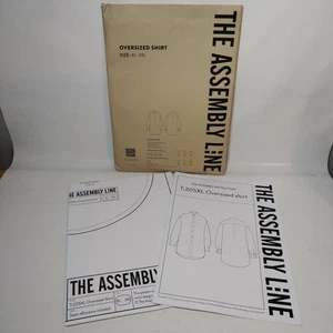 The Assembly Line Sewing Pattern Oversized Shirt Women XL-3XL Opened Complete  - Picture 1 of 5