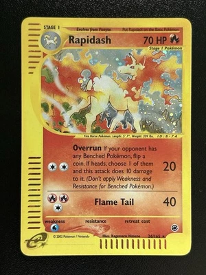 RAPIDASH Pokemon Card - WOTC - Expedition Base Set - 26/165 - HOLO - NM (A) - Image 1 of 4