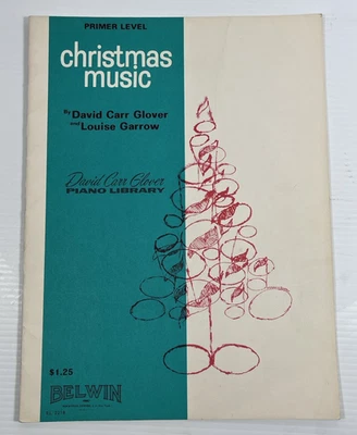 Música navideña vintage 1968 de David Carr Glover piano biblioteca nivel de imprimación Foto 1 de 4